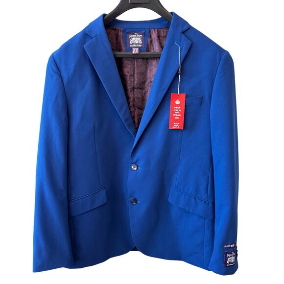 THE SAVILLE ROW Men's Hoxton Two Button Notch Lapel Slim Fit Jacket Size 44R - Picture 1 of 6